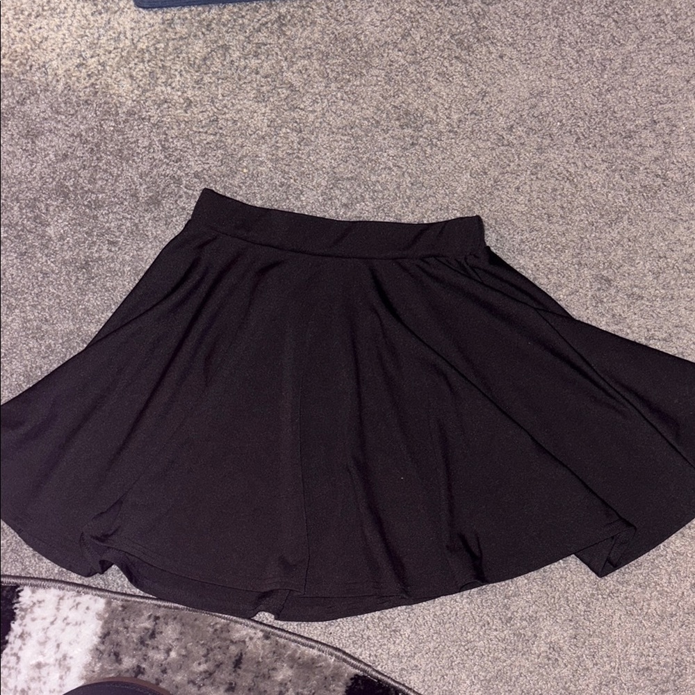 SHEIN Black Skater Skirt